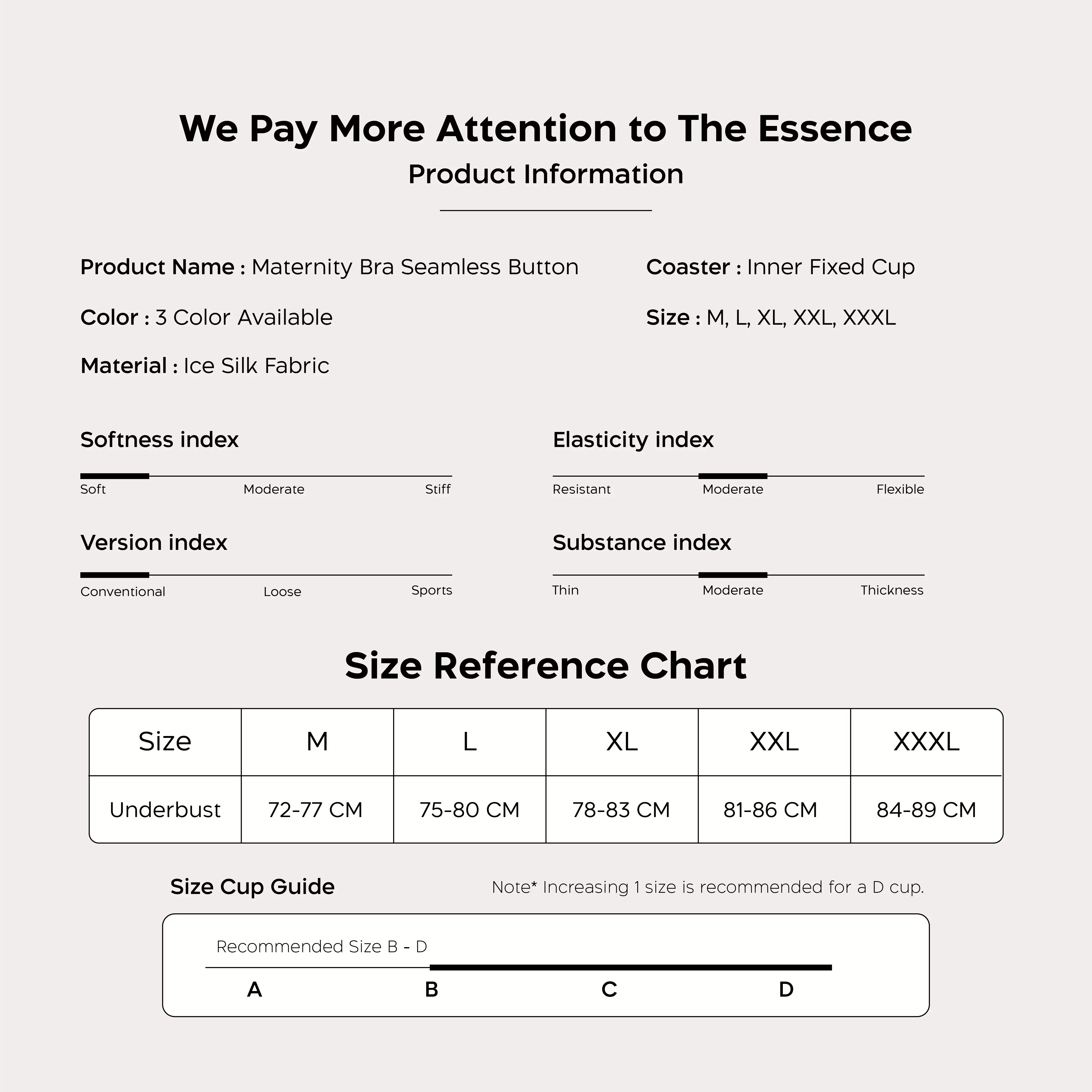 Nathalie Maternity Classic Bra 1 pcs NTBM 3457 - Charcoal Black