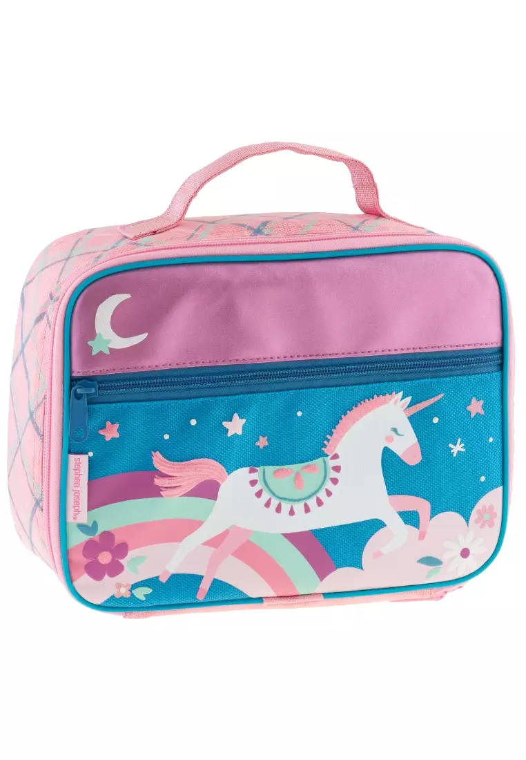 Trolley Bag with Lunch Bag for Kids Pink Unicorn Classic
