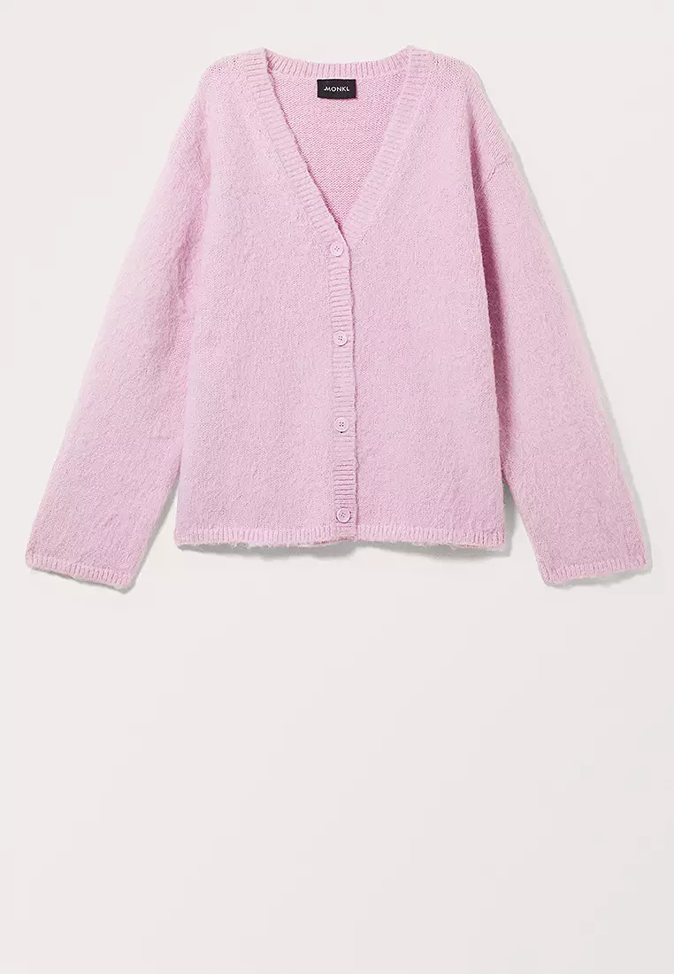 Buy Monki Fluffy Knit Cardigan 2025 Online | ZALORA