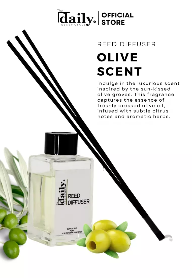 Buy The Daily Essencials Reed Diffuser Olive Scent 70ml 2024 Online