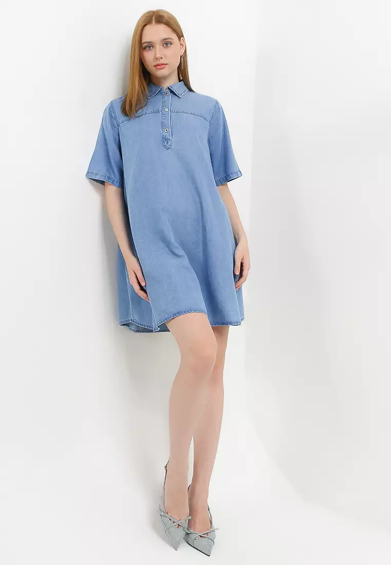 Ericka Denim Mini Dress
