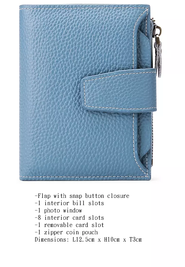 Pebbled Cow Leathers Short Wallet