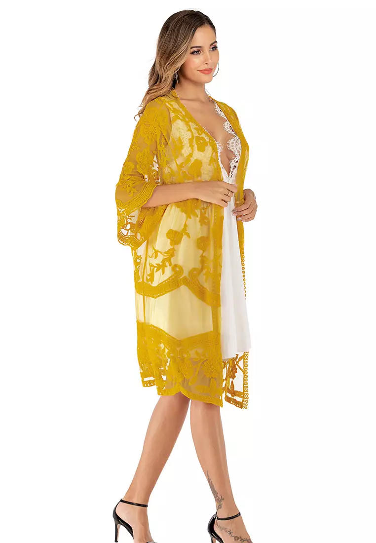 Buy LYCKA LTH4100-European Style Beach Robe-Yellow 2023 Online | ZALORA ...