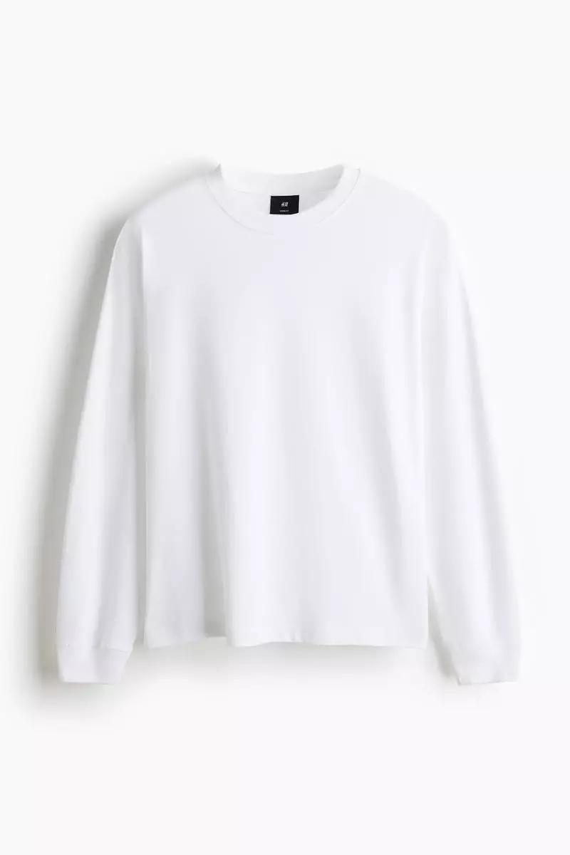 Loose Fit Long-sleeved jersey top