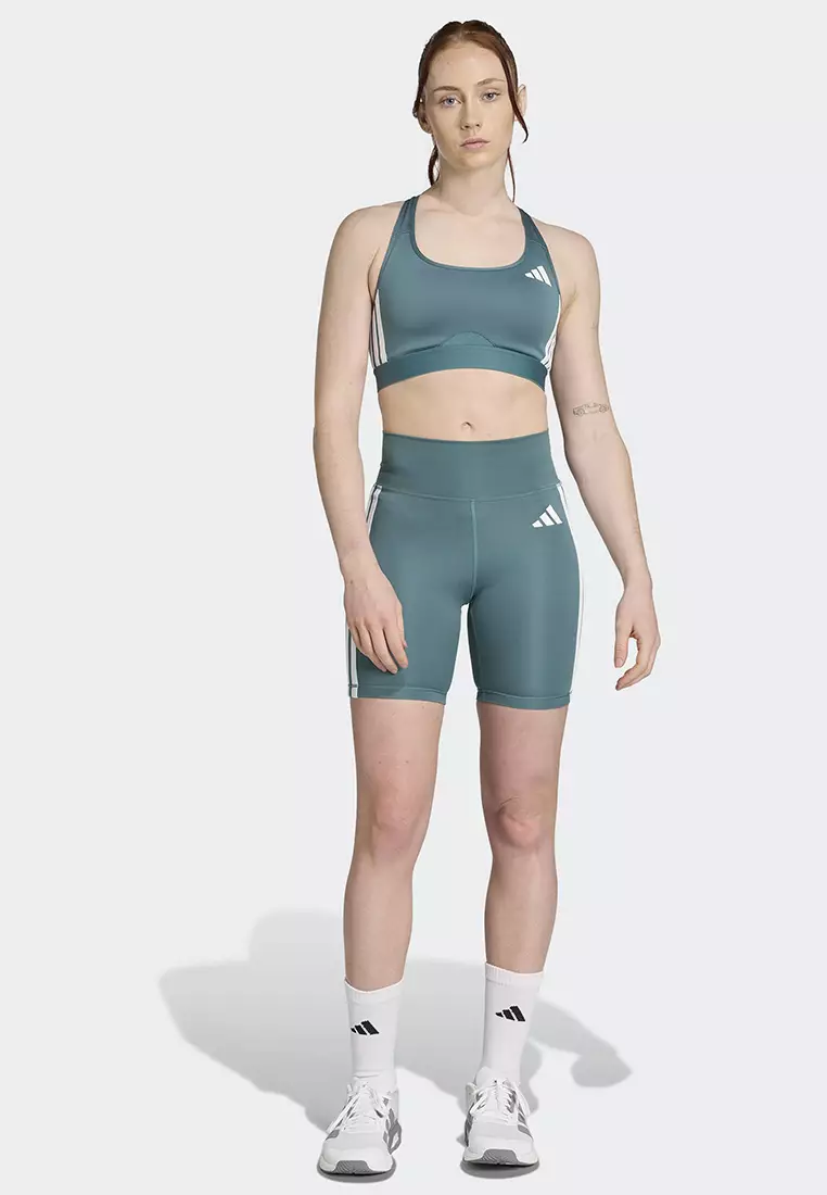 Powerreact Train Medium-Support 3-Stripes Bra