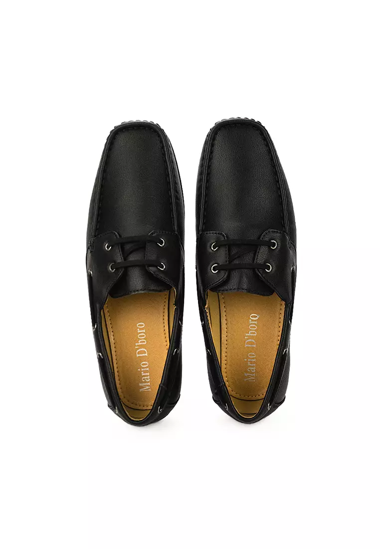 Men's Casual Boat Shoes MW 23691 Black C35
