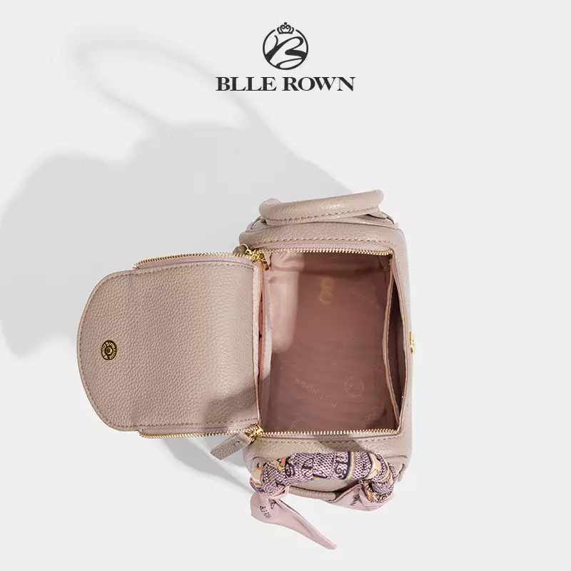 BLLE ROWN Tas Wanita Bentuk Bantal Tas Bahu Tas Selempang Wanita Model Terbaru BR6001-Apricot