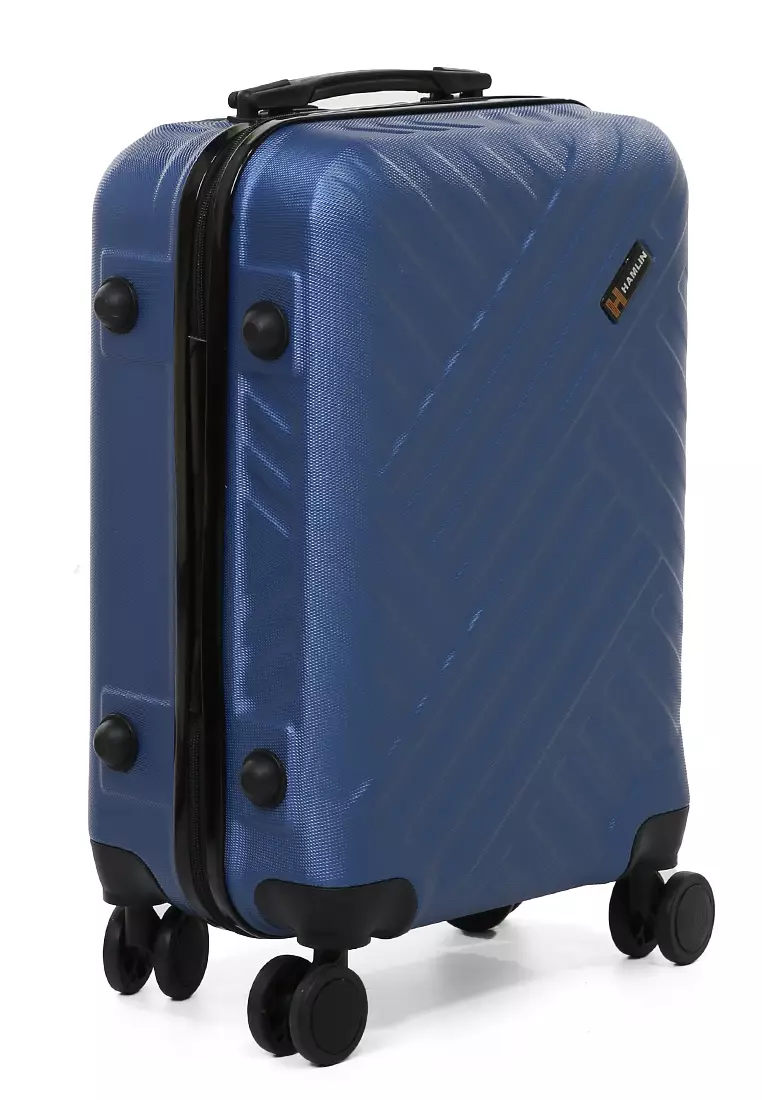 Carlton Koper Unisex Size 20 Inch Suitcase Large Compartment Material ABS+PVC Coated ORIGINAL - Blue
