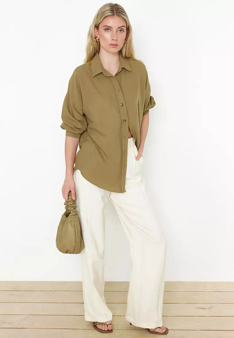 Long Sleeves Collared Shirt