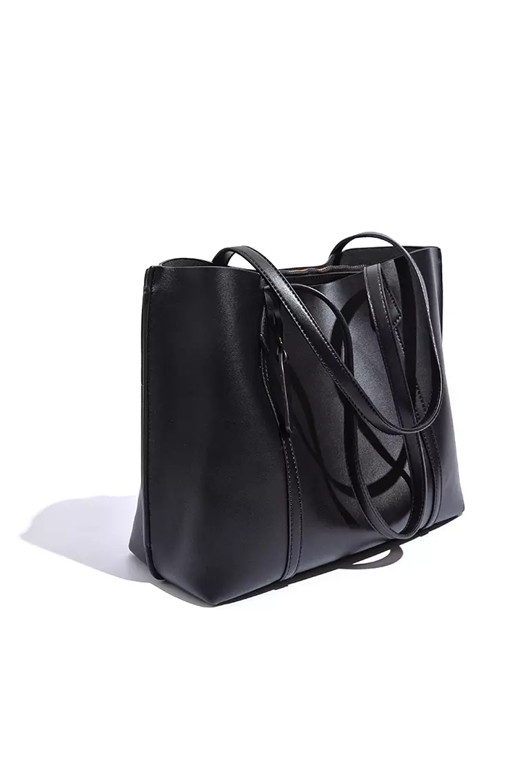 Stylish Faux Leather Tote Bag DP8157