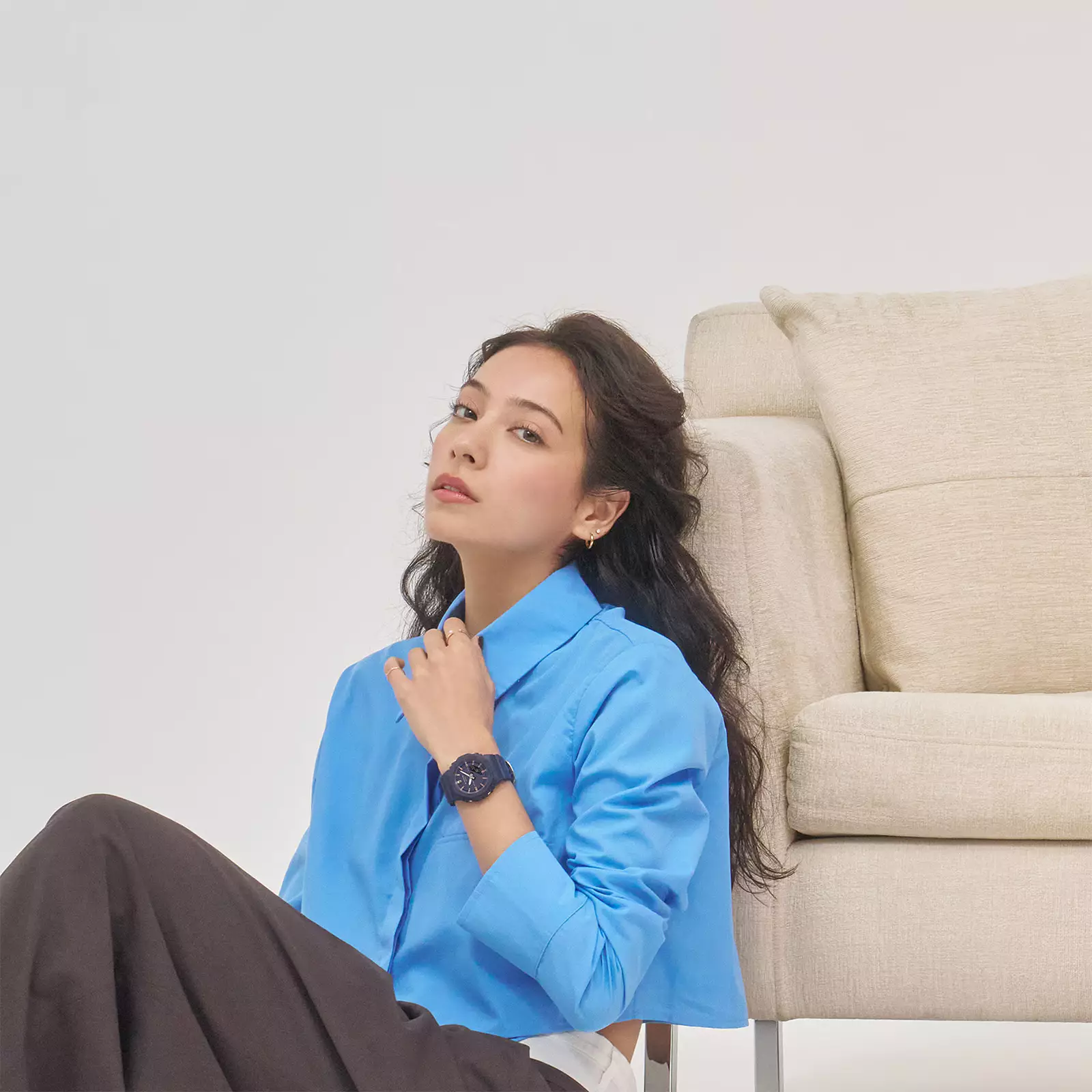 G-Shock - Jam Tangan Analog Digital Wanita - Blue - Resin Band - GMA-P2100M-2A