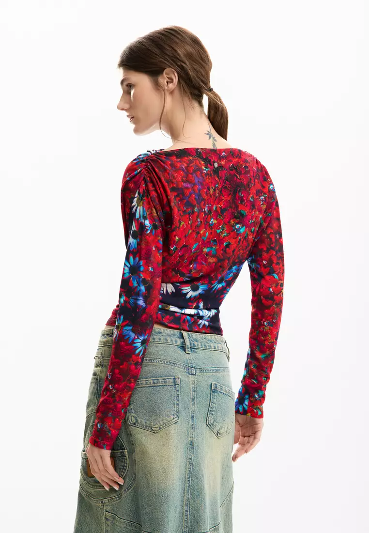 Flower Heart Long-Sleeve T-Shirt