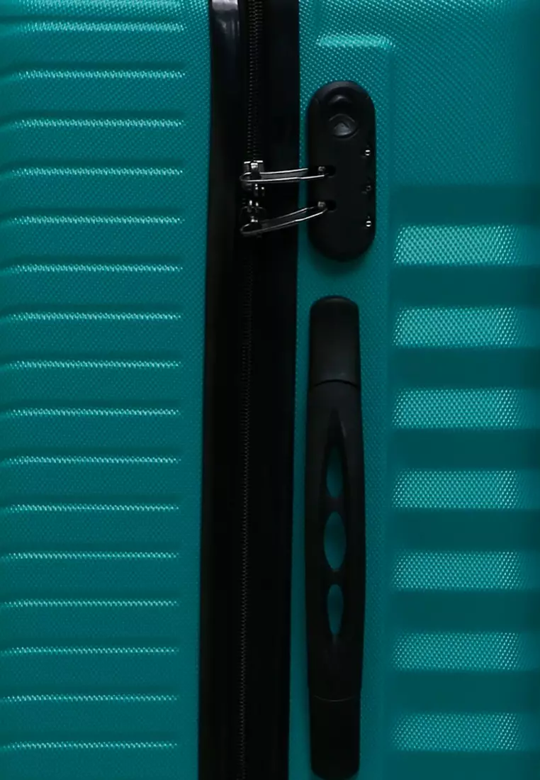 Isvara Tas Koper Hardcase Fiber One Set Unisex Large Compartment Suitcase Code Lock System Material ABS+PVC Coated ORIGINAL - Tosca