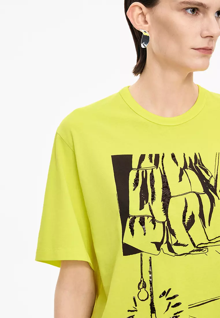 Cotton Irregular Loose Short Sleeve T-shirt