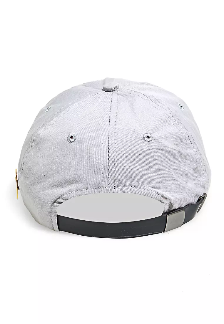 Gemp Topi Snapback Aksesoris Fashion Pria Wanita Bordir Huruf S Resizable Strap Material Drill ORIGINAL - Gray