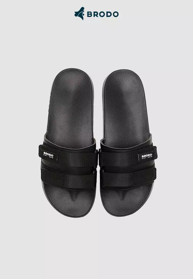 BRODO - Sneakers Broslide Dual Strap Full Black