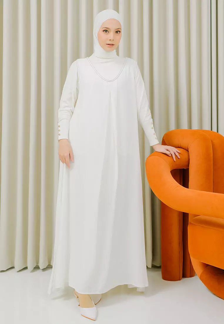 Lozy Hijab - Hagia Overall Broken White