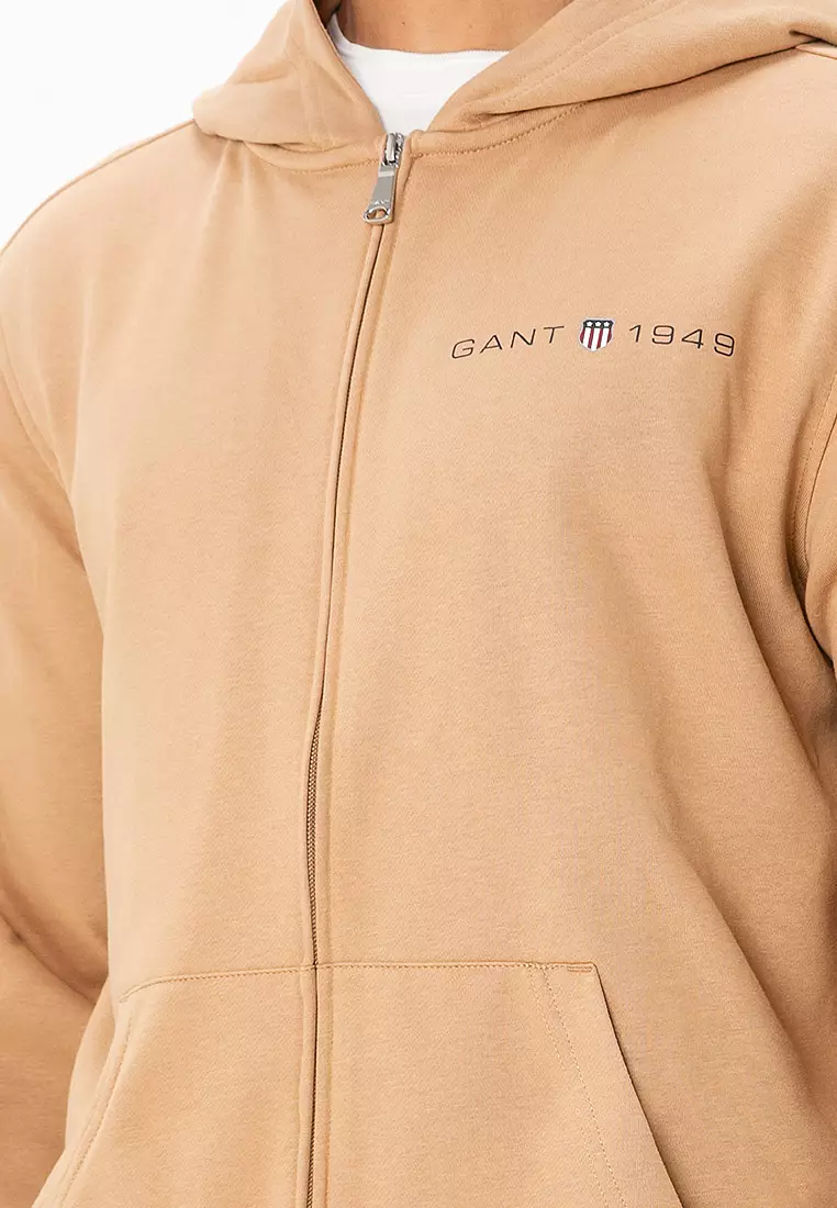 Printed Graphic Zip Hoodie