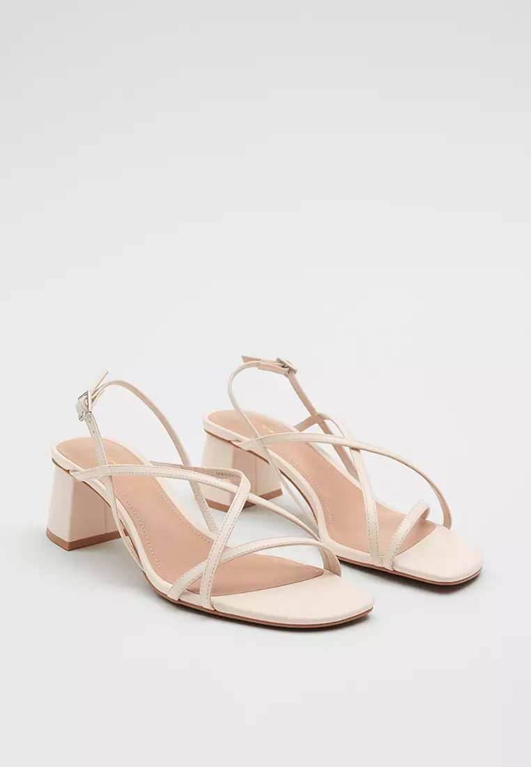 White leather sandals online