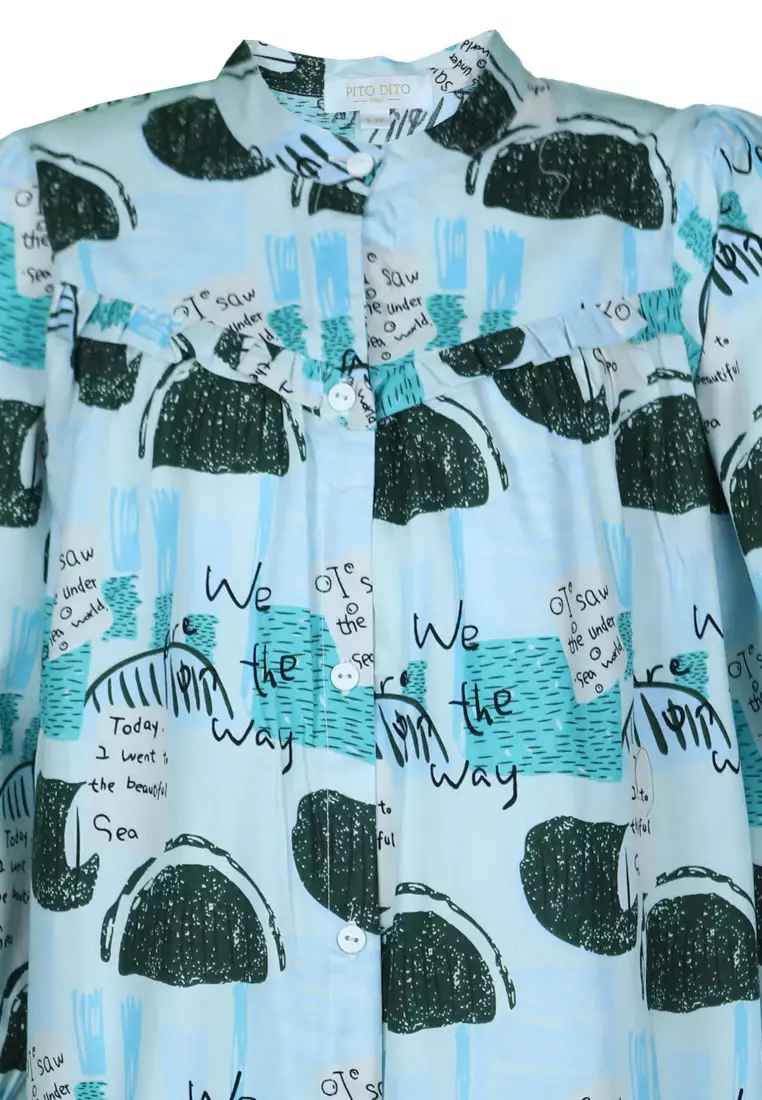 Pito Dito Girl Mantra Dress Panjang Anak Multicolor