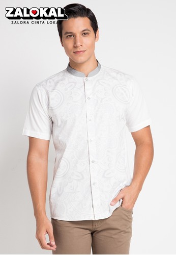 Jual izzue Kemeja Koko  Izzue S S Original ZALORA  Indonesia