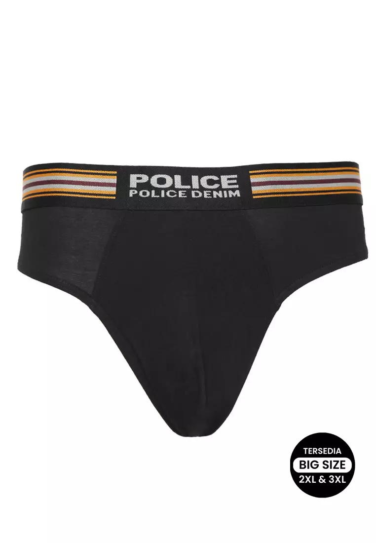 POLICE Celana Dalam Cotton Spandex Premium Pria Big Size