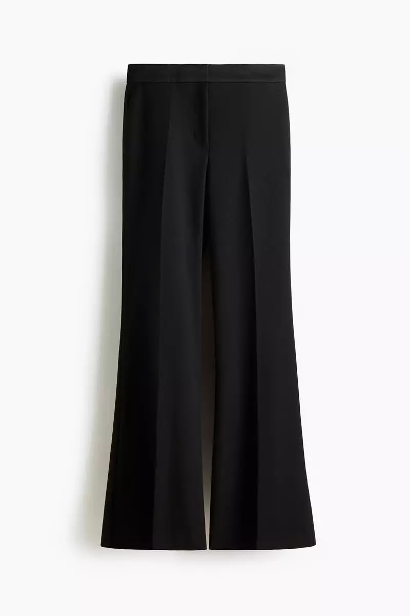 Flared tailored trousers
