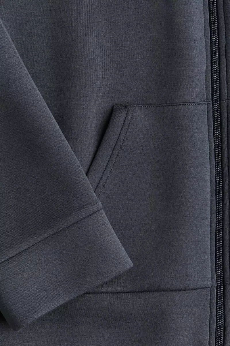 Scuba zip-through hoodie