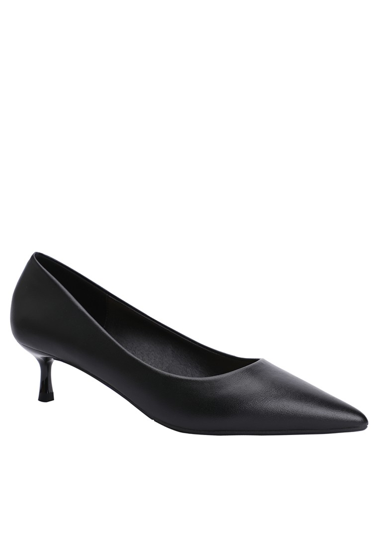 4.5CM Microfiber Leather Pointy Pumps 2045-2