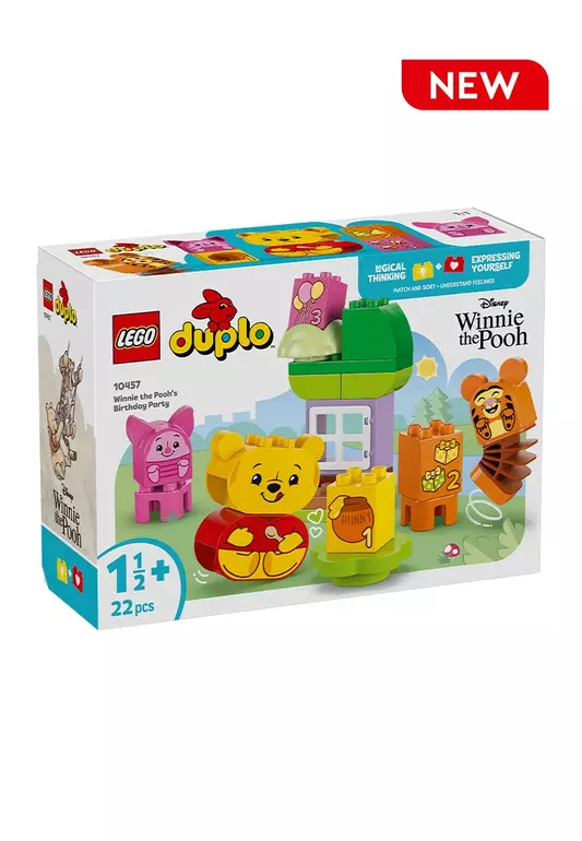 DUPLO 10457 Winnie the Pooh's Birthday Party, Age 1½+, Building Blocks, 2025 (22pcs)