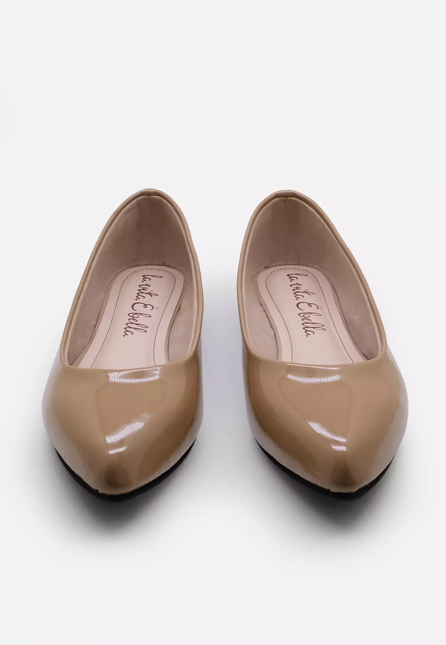 Candy Pointed Toe Ballerina Flat Shoes Wanita