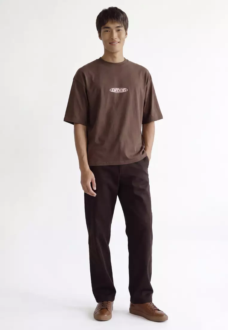 Cropped Fit Graphic T-Shirt