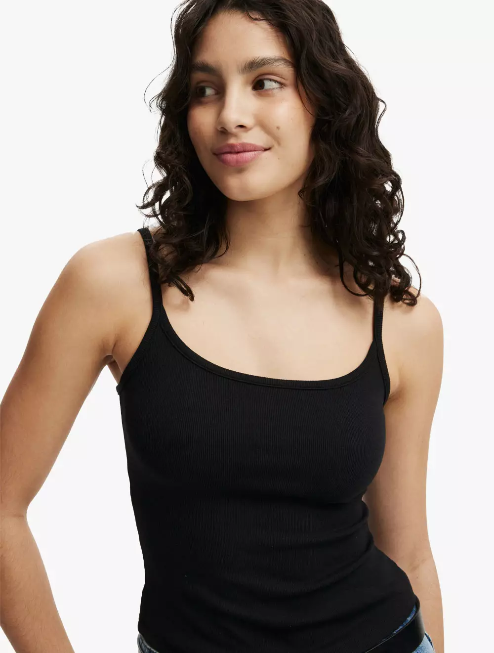 Cotton On - Atasan - Byron Scoop Cami - Black