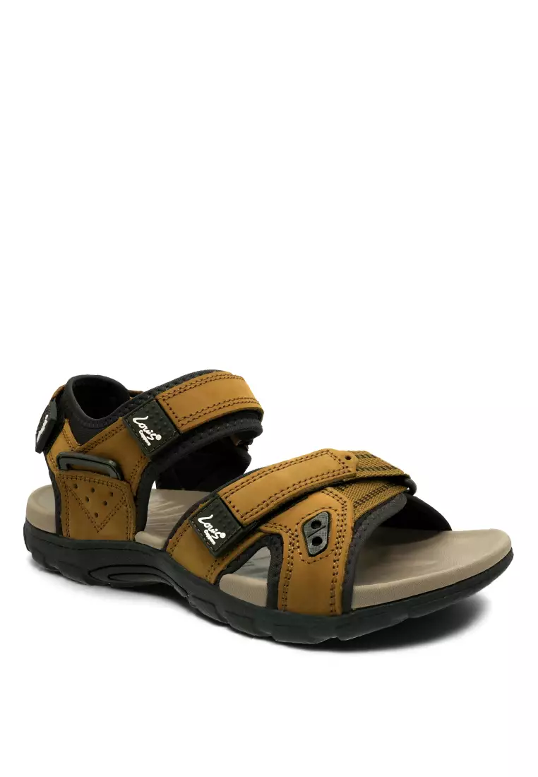 Men Slip On Faux Leather Classic Casual Sandals - 250441265