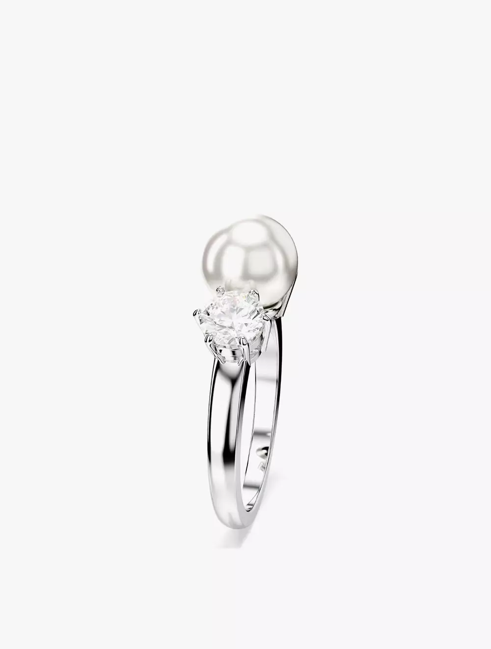 Jual Swarovski Matrix Cocktail Ring, Crystal Pearl, Round