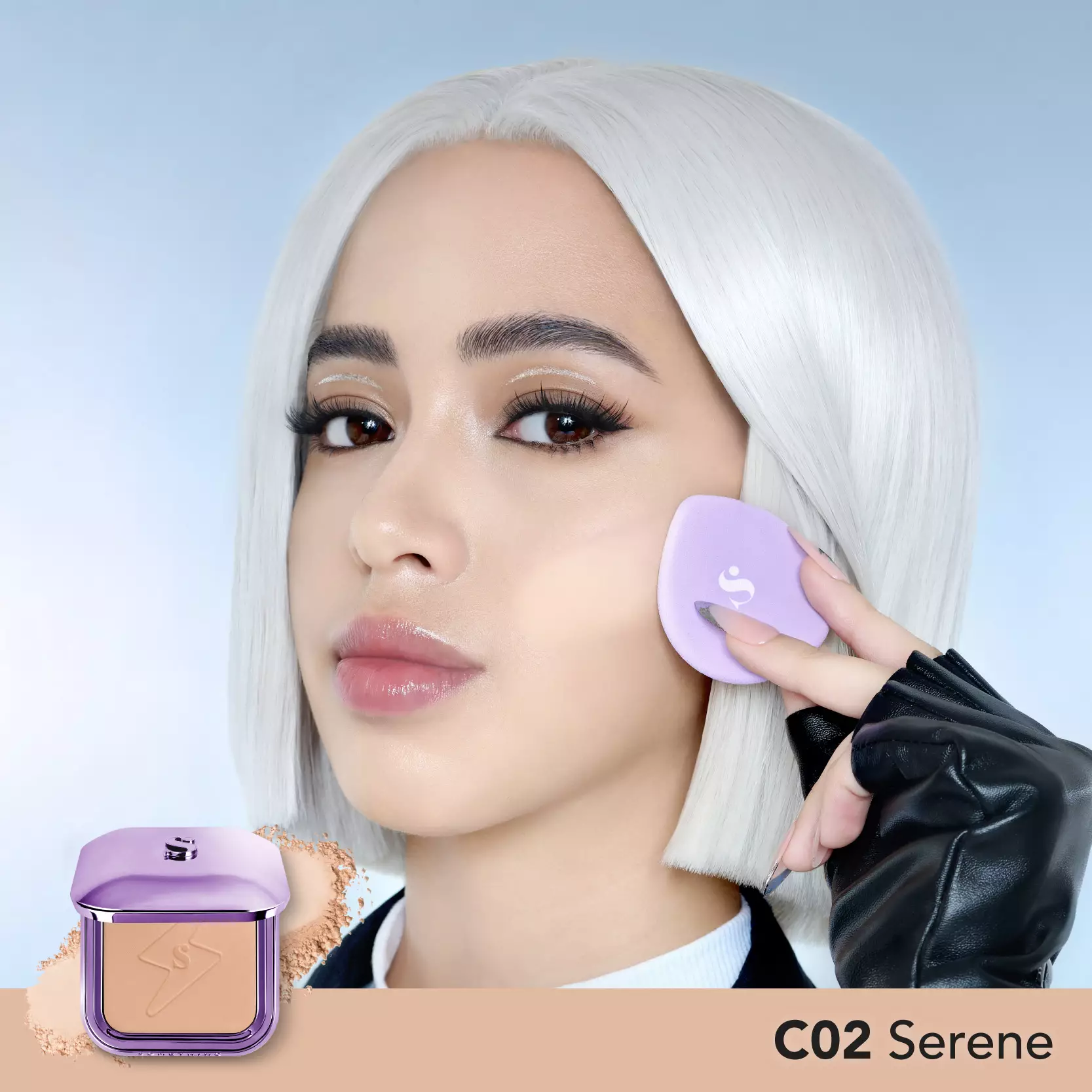 SOMETHINC Copy Paste COVERBLUR Powder Foundation - C02 Serene