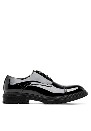 Twenty Eight Shoes black Glossy Leather Cap Toe Derby Shoes DS667. 08CD6SHC3192D2GS_1