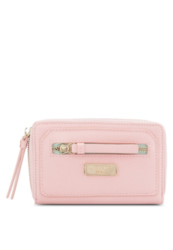 Unisa pink Unisa Saffiano Medium Ladies Zip-Up Wallet UN821AC69EGCMY_1