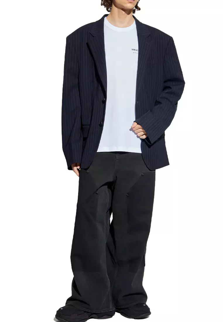 Jeans Couture男士短袖T恤白色79GAHE10 CJ00E