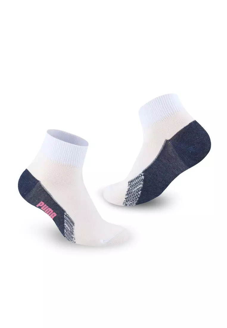 Puma Girls’ Cotton Lite Thin Casual Ankle Socks 3 pairs in a pack PGCKG22