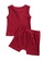RAISING LITTLE red Pompei Outfit Set 35583KAE1D96CFGS_2