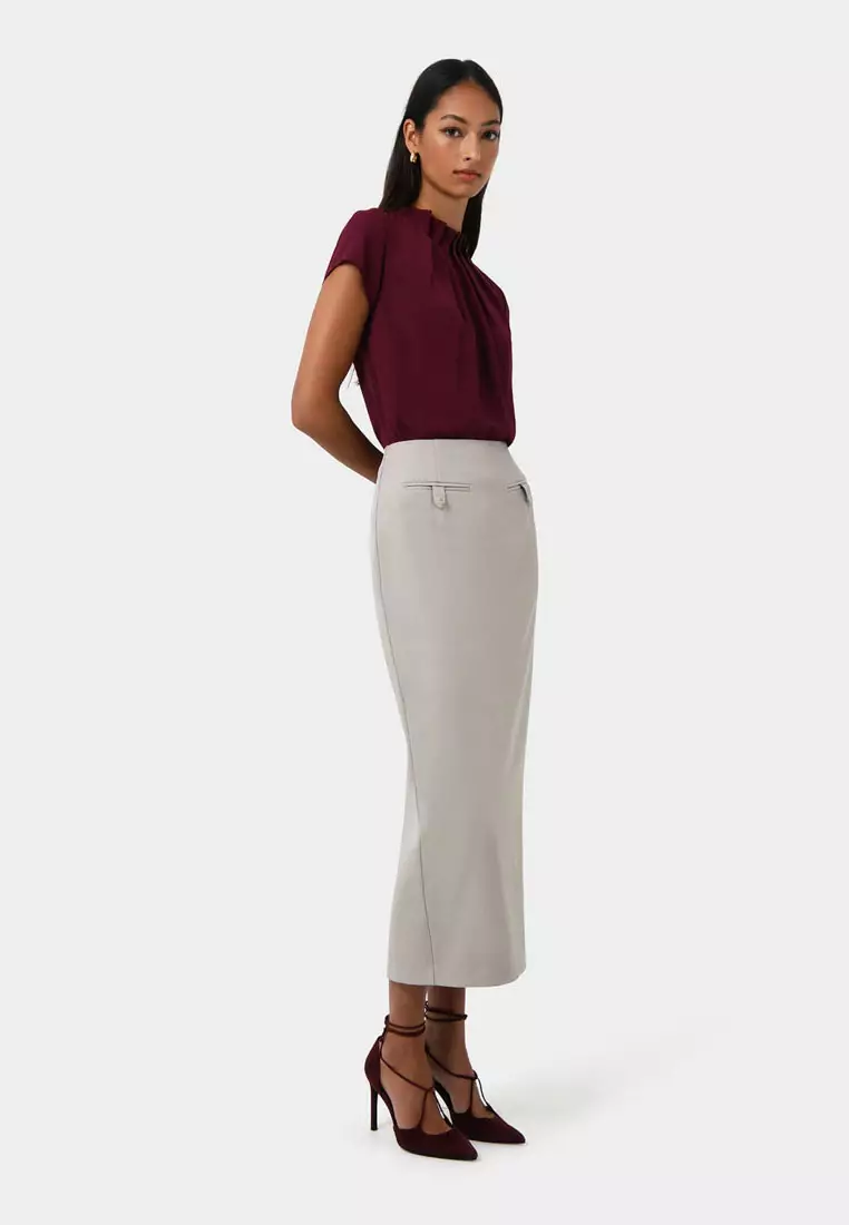 Column Midi Skirt