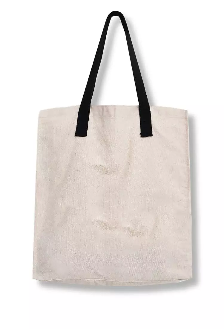 AMC95 totebag aesthetic pria wanita kanvas krem putih good vibes