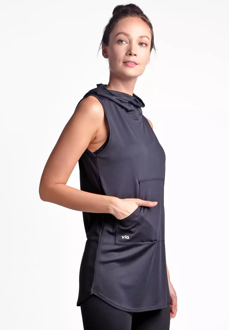 ViQ 女裝連帽設計運動背心