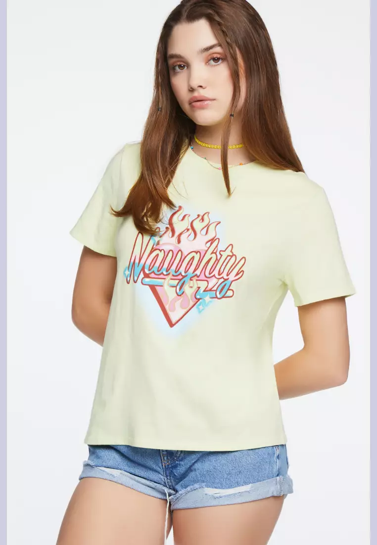 Buy FOREVER 21 Crop Logo Top 2024 Online ZALORA Philippines