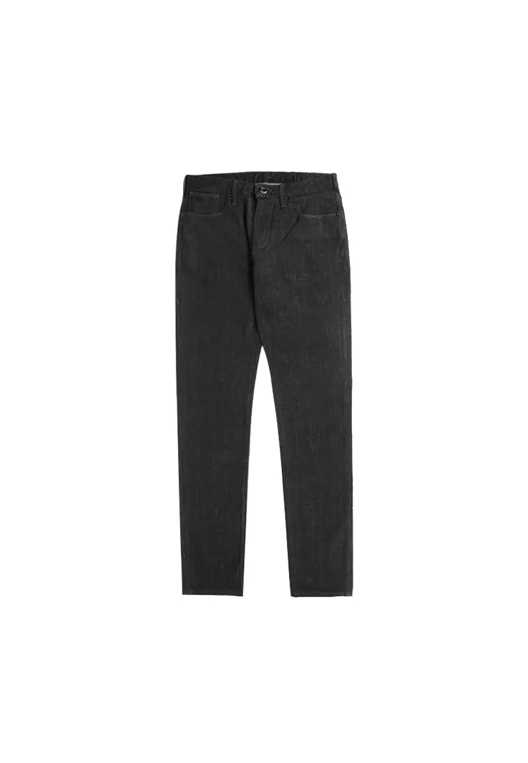 Mens black discount armani skinny jeans