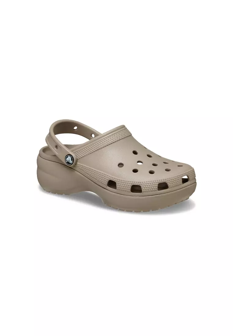 Discount on Crocs  shoes - SKU: Women's Classic Platform Clog  in Taupe