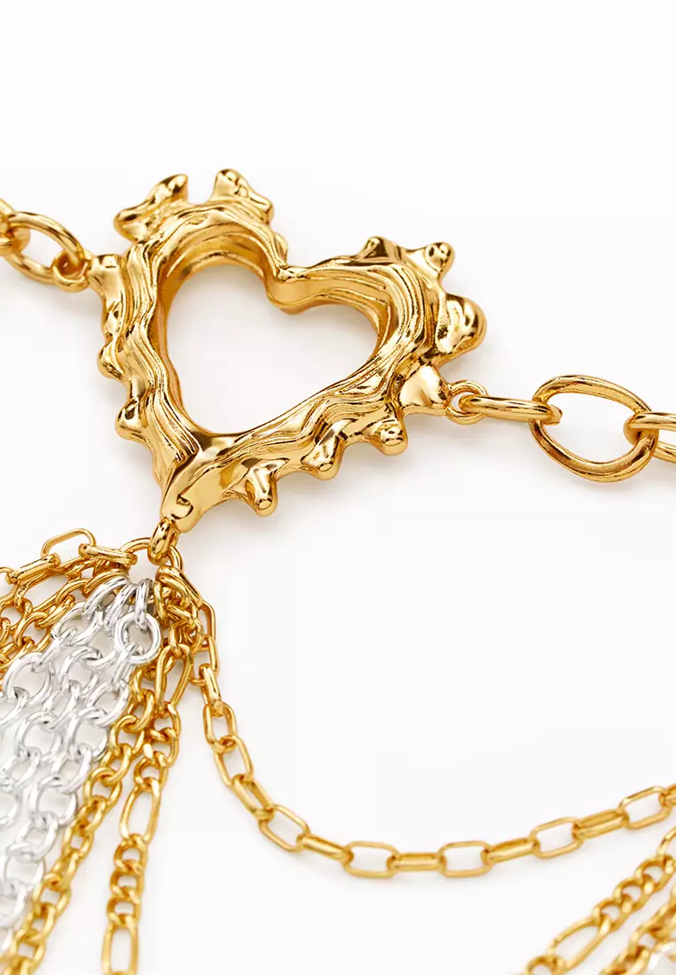 Gold chain belt