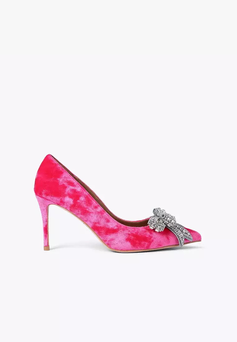 Discount on Kurt Geiger  shoes - SKU: Belgravia Bow Courts Pink