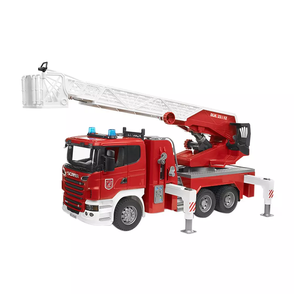 Bruder 3591 - Scania Super 560R Fire engine with ladder, waterpump and Light & Sound Module